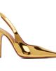 Amina Muaddi Amina Muaddi Gold Anok Sling 105 Heels - 1