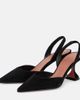 Amina Muaddi Amina Muaddi Holli 70 suede slingback pumps - 4