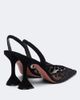 Amina Muaddi Amina Muaddi Holli embellished mesh slingback pumps - 4