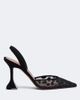 Amina Muaddi Amina Muaddi Holli embellished mesh slingback pumps - 6