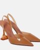 Amina Muaddi Amina Muaddi Holli Glass 95 PVC slingback pumps - 1