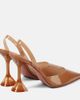 Amina Muaddi Amina Muaddi Holli Glass 95 PVC slingback pumps - 3