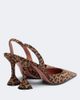 Amina Muaddi Amina Muaddi Holli leopard-print suede slingback pumps - 4