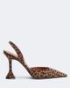 Amina Muaddi Amina Muaddi Holli leopard-print suede slingback pumps - 6