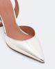Amina Muaddi Amina Muaddi Holli mirrored leather slingback pumps - 6