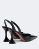 Amina Muaddi Amina Muaddi Holli patent leather slingback pumps - 3