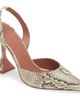 Amina Muaddi Amina Muaddi Holli Snakeskin Embossed Slingback Pump - 1