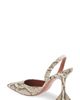 Amina Muaddi Amina Muaddi Holli Snakeskin Embossed Slingback Pump - 2