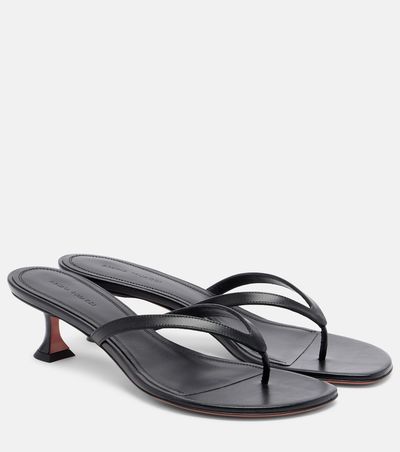 Amina Muaddi Amina Muaddi Juliette leather thong sandals