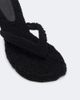 Amina Muaddi Amina Muaddi Juliette shearling thong sandals - 6