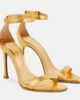 Amina Muaddi Amina Muaddi Kim metallic leather sandals - 1