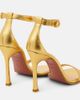 Amina Muaddi Amina Muaddi Kim metallic leather sandals - 3