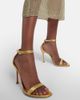 Amina Muaddi Amina Muaddi Kim metallic leather sandals - 4