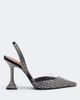 Amina Muaddi Amina Muaddi Lara embellished suede slingback pumps - 5