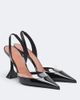 Amina Muaddi Amina Muaddi Lara patent leather slingback pumps - 1