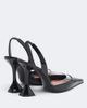 Amina Muaddi Amina Muaddi Lara patent leather slingback pumps - 4