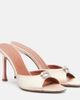 Amina Muaddi Amina Muaddi Mini Camelia embellished satin mules - 1