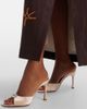 Amina Muaddi Amina Muaddi Mini Camelia embellished satin mules - 2