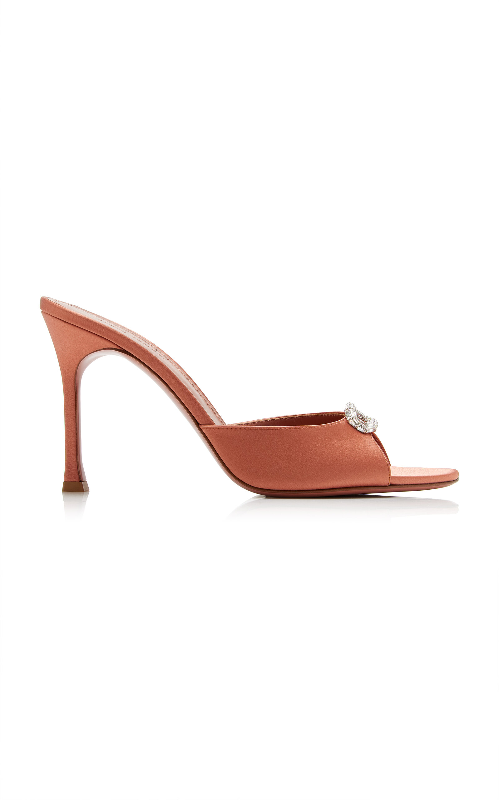 Amina Muaddi Amina Muaddi Mini Camelia Satin Sandals