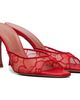Amina Muaddi Amina Muaddi Red Alexa Lace 95 Heeled Sandals - 4