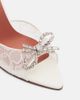 Amina Muaddi Amina Muaddi Rosie embellished lace mules - 4