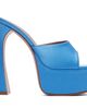 Amina Muaddi Amina Muaddi SSENSE Exclusive Blue Dalida Slipper 140 Heeled Sandals - 1