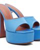 Amina Muaddi Amina Muaddi SSENSE Exclusive Blue Dalida Slipper 140 Heeled Sandals - 4