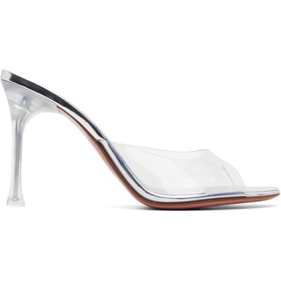 Amina Muaddi Amina Muaddi Transparent Alexa Glass Slipper 95 Heeled Sandals