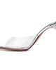Amina Muaddi Amina Muaddi Transparent Alexa Glass Slipper 95 Heeled Sandals - 3