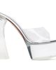 Amina Muaddi Amina Muaddi Transparent Dalida Glass Plateau Slipper 140 Heeled Sandals - 1