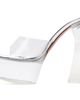 Amina Muaddi Amina Muaddi Transparent Dalida Glass Plateau Slipper 140 Heeled Sandals - 3