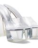 Amina Muaddi Amina Muaddi Transparent Dalida Glass Plateau Slipper 140 Heeled Sandals - 4