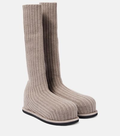 Amina Muaddi Amina Muaddi Veneda 15 knee-high sock boots