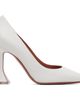 Amina Muaddi Amina Muaddi White Ami Pump 95 Heels - 1
