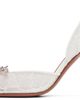Amina Muaddi Amina Muaddi White Rosie Lace Sling 95 Heels - 3