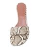 Amina Muaddi Women's Andreea 45MM Snake-Embossed Leather Mules - 4
