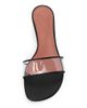 Amina Muaddi Women's Andreea Glass 45MM PVC & Leather Mules - 4