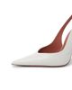 Amina Muaddi Women's Anok 105MM Leather Slingback Pumps - 5
