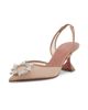 Amina Muaddi Women's Begum 70MM Mesh Slingback Pumps - 2