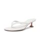 Amina Muaddi Women's Juliette 45MM Leather Thong Sandals - 2