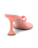 Amina Muaddi Women's Juliette 70MM Leather Trumpet Heel Sandals - 3