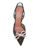 Amina Muaddi Women's Rosie 95MM Embellished Lace Slingback Pumps - 4