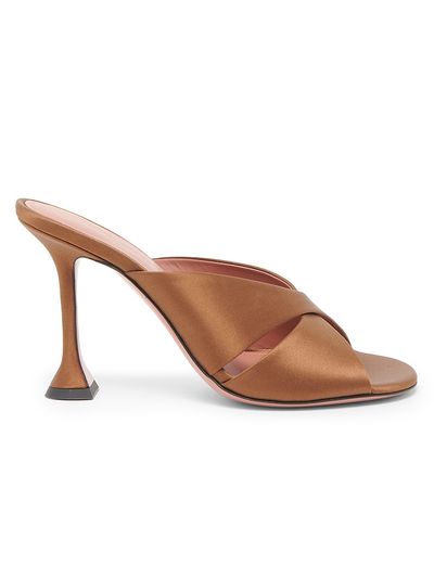 Amina Muaddi Women's Salma 95MM Satin Mules