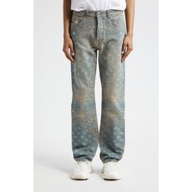 AMIRI AMIRI Bandana Jacquard Straight Leg Jeans