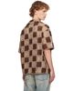 AMIRI AMIRI Beige & Brown MA Quad Checker Oversized Camp Shirt - 3