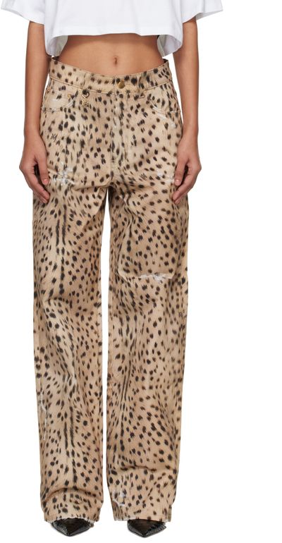 AMIRI AMIRI Beige Deer Carpenter Jeans