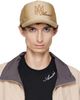 AMIRI AMIRI Beige MA Script Baseball Cap - 1