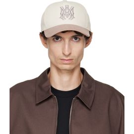 AMIRI AMIRI Beige MA Two Tone Cotton Cap