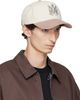 AMIRI AMIRI Beige MA Two Tone Cotton Cap - 2