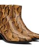 AMIRI AMIRI Beige Python Embossed Ryder Boots - 4